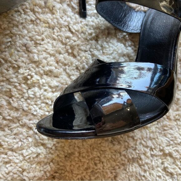 Versus Versace Leather Black High Heel Size 7.5 - Picture 9 of 13